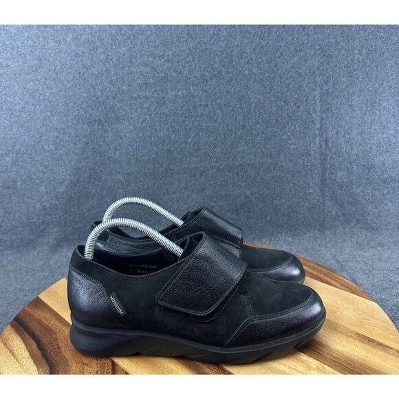 Mephisto Air Jet Colombe Monk-Strap Loafer Shoes Womens Sz 9.5 Black Leather - Picture 1 of 14